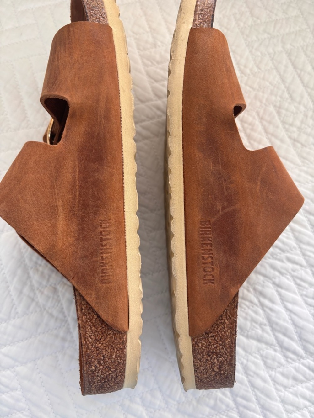 Birkenstock Airizona oiled leather Double-Buckle Slide Sandals - Picture 5 of 5